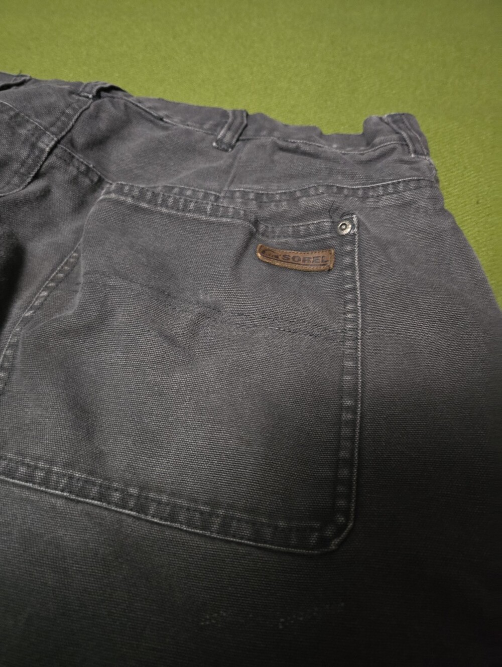 Sorel Black Washed canvas pocket pants